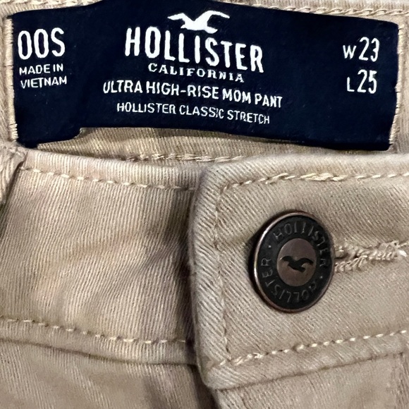 Hollister Tan Trousers Classic Cotton Twill - Picture 2 of 4